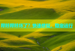 哔咔哔咔坏了？快速修复，稳定运行