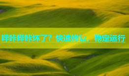 哔咔哔咔坏了？快速修复，稳定运行
